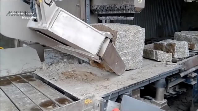 Машина для колки камней - Как раскалывают/распиливают камни вручную или с помощью машин